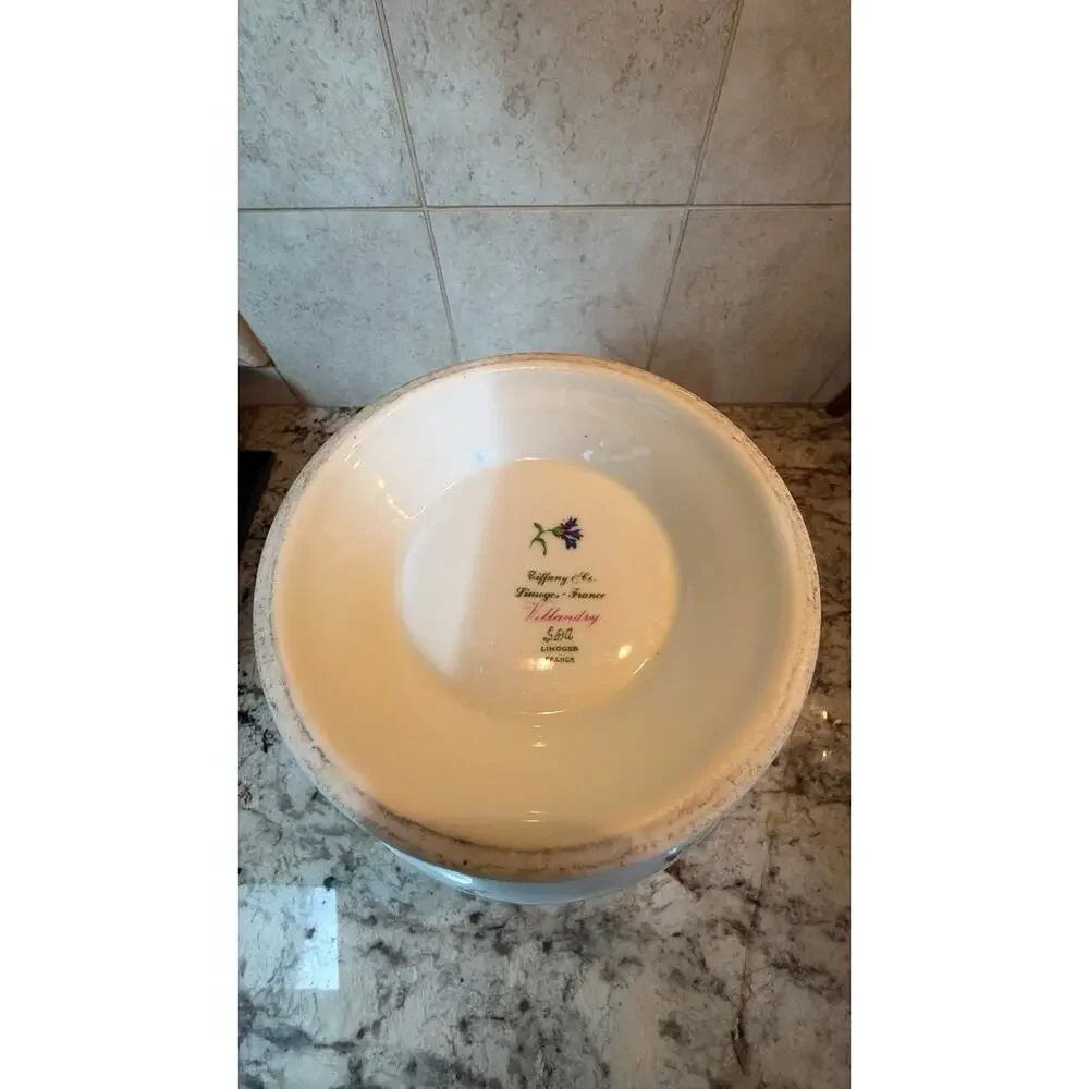 Tiffany & Co. Villandry Porcelain Cachepot Blue & White Pot